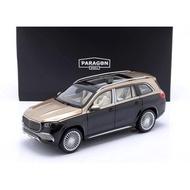 1/18 PARAGON DIECAST MERCEDES BENZ MAYBACH GLS 600 BLACK GOLD