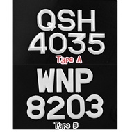 Nombor motor standard JPJ / Motorcycle Number plate wordings JPJ PASS / NOMBOR PLAT MOTOR JPJ LULUS