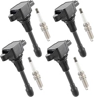 GoaMotors UF509 Ignition Coil & Spark Plug Pack Fit for Nissan Altima Rogue Sentra Cube Versa 1.6L 1