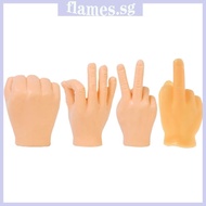 FL 2Pcs Mini Hand Gesture Finger Puppet Toy TPR Stretchy Hand Puppets for Kids Interactive Party Supplies Family Activit