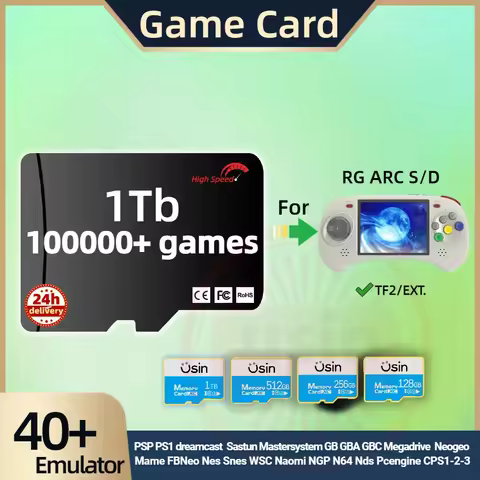 Memory Card for Anbernic RG ARC S D With 100000+ Games For PS1 emulator console PSP NGC MAME 3DS NDS