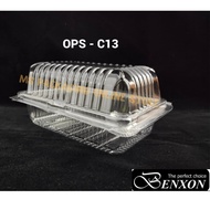OPS-C13 BENXON  Plastic Tray with Lock（50pcs± ) Bakery Disposable Plastic Clear Food Box Cake Box ku