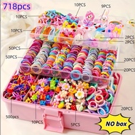 Cute Children’s Accessories Set – Hairpins and Bow Scrunchies 718Pcs