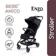 Bebe Amico Enzo Lightweight One Way Facing Travel Stroller (5.8kg) - Suitable from Newborn to 22kg B