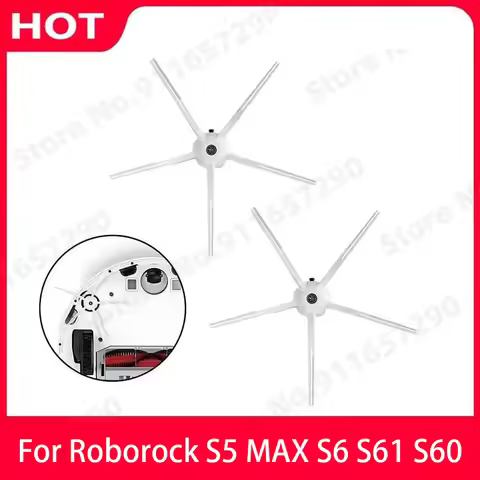 Roborock Side Brush Spare Kits With 5 Arms Cleaning Brushes Fit for Roborock S7 S7MAX S50 S6 & S5 Ma
