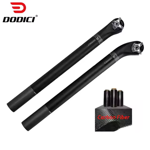 DODICI 27.2/30.8/31.6 Carbon Fiber Bicycle Seatpost MTB Road Bike Seat Tube Carbon Seat Post 5 degre