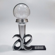 Kpop lightstick display stand with photocard holder - aespa