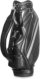 PUREPEDIC Leather Portable Lightweight Golf Club Cart Bags Golf Club Carry Bags Golf Stand Bags for Men Women