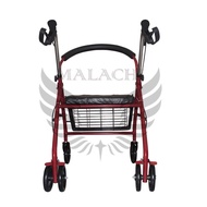 ✌❈﹉Medical supplies Malachi B-806 Adjustable Adult Medical Walker Rollator with Seat and Wheels (Red