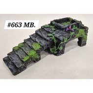 Aquarium Ornament Bridge AD663MB Fish Ikan Akuarium Deco Hiasan Tank Jambatan Stone Stairs