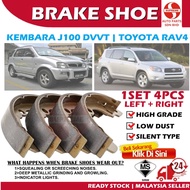 S2U Rear Brake Shoe Perodua Kembara J100 DVVT Toyota Rav4 Car Brake Part 2333 Pam Kasut Brek Lining 