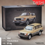 Mô Hình Xe Hợp Kim Toyota Land Cruiser LC80 Vàng 1/64 Realistic Decorative Item for Boys Mô Hình Xe