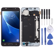 หน้าจอ TFT LCD สําหรับ Galaxy J7 (2016) / J710F Digitizer Full Assembly พร้อมกรอบ (สีดํา)