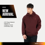 Erigo Hoodie Embro Nolen Maroon - Unisex Hoodie Jacket