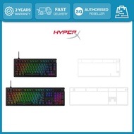 HyperX Alloy Rise/Alloy Rise 75 - Gaming Keyboards (Red Switch), Top Plate (White)