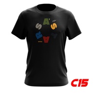C 15 BAJU MOTOR RIDE ALPAN DESIGN RACING SUPERBIKE RARE KAIN COTTON