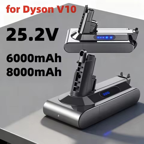 Rechargeable Battery 25.2V 6000mAh/8000mAh for Dyson V10 SV12 Cyclone V10 Animal Absolute Motorhead 