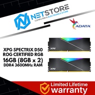 ADATA XPG SPECTRIX D50 ROG CERTIFIED RGB 16GB (8GB x 2) DDR4 3600MHz RAM - AX4U36008G17H-DC50R