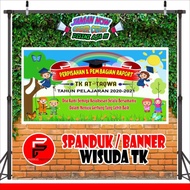 Terbaru Spanduk/ Banner/ Backdrop Wisuda Pelepasan Tk Paud Ukuran 2 X