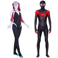 Spiderman Costume Superhero Spider Gwen Miles Morales Spider Cosplay Costume Bodysuit Halloween Cost