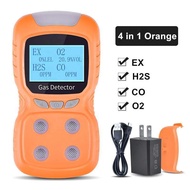 Portable Handheld Oxygen Analyzer Gas Leak Tester CO2 CO Detector with Sound Alarm ATEX Certified Pu