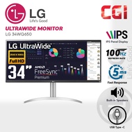 LG 34” 34WQ650 IPS FHD DisplayHDR 400 FreeSync Build In Speaker Type-C Ultrawide Monitor