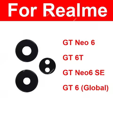 Back Camera Glass Lens For Realme GT 6 GT 6T GT Neo 6 Neo6 SE Rear Camera Lens Glass with Sticker Re