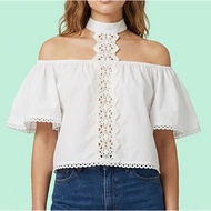 White Bohemian Blouse Preloved