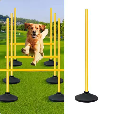 Soccer Agility Pole Adjustable Soccer Training Hurdles Speed Trainning Equipment Supplies for Playgr