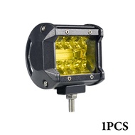 2 PCS Lampu Sorot Tembak Mobil Truk Cahaya Super Terang 60W 12V Cool Warna ganda (lampu putih + lamp