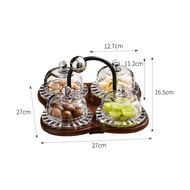 Glass pastry pan with lid Fruit pan