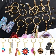GANTUNGAN 100PCS/SET Gold Keychain Rings Small Keychain Rings 25 Mm Flat Keychain Rings For Handicra