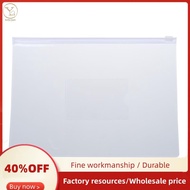 White Clear Size A5 Paper Slider Zip Closure Folders Files Bags 20 Pcs