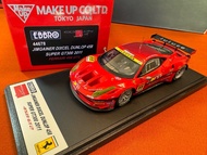 MAKE UP x EBBRO   44678 1:43 JIMGAINER DIXCEL DUNLOP 458 SUPER GT300 2011 FERRARI 458 GT2