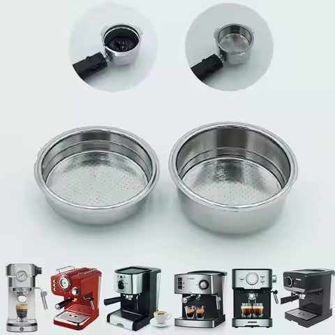Espresso machine accessories pressure filter net coffee powder cup basket compatible with Homix, Saa