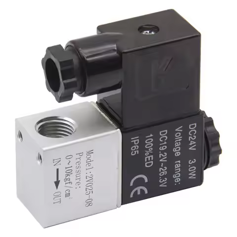 2V025-08 Normally Closed/Opened 12V 24V 220V 1/4" BSP 2 Way 2 Position Air Solenoid Valve 2V025-08 P