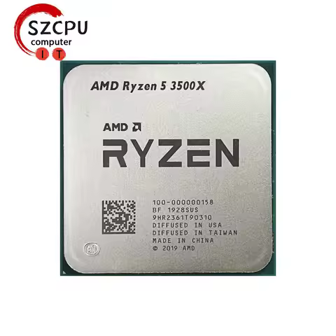 AMD Ryzen 5 3500X R5 3500X 3.6 GHz Used GAMING Zen 2 0.007 Six-Core Six-Thread CPU 65W L3=32M 100-00