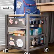 GSlife Ready to Use Mobile Small Cart with Wheel Pull-out Basket RackBackpack Rack Storage Rack Unde