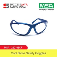 Msa-220168cf Cool Blooz Safety Eyewear Safety Goggles Clear Anti-fog Safety Eyewear Goggles Pvc Safe