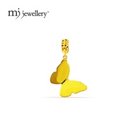 MJ Jewellery Gold Plain Butterfly Charm P90 , 375 Gold & 916 Gold