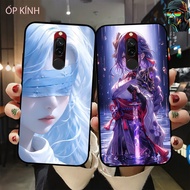 Xiaomi redmi 8 glass phone case with beautiful anime gamer image
