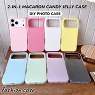 Stylish 2-in-1 Candy Case for Honor x7b x7d x9b x9c x9d Shockproof DIY Photo Cover