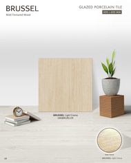 Granit Lantai Atena Wood Series - BRUSSEL Light Crema 60x60 kw 1