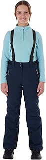 Girls' functional trousers/ski trousers with zip-off bib, snow guard and edge protection Ksw 77 grls