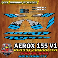 Aerox 155 V1 Stock Decals sticker