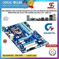 Refurbished Used LGA1155 GIGABYTE GA-Z77P-D3 Desktop Motherboard DDR3 RAM for i3 i5 i7 PS/2 HDMI for