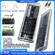 M.2 NGFF PROTOCOL 5GBPS MOBILE HARD DISK BOX WITH A C CABLE