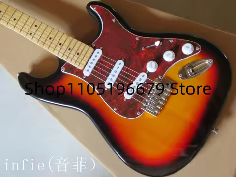 7-8 Days Delivey)MAPLE/Rosewood Fretboard Custom Body Flame Maple Sta.nda.rd Electric Guitar ZX049