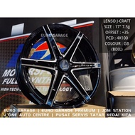 NEW RIM 17 4X100 LENSO JAGER CRAFT ativa myvi alza jazz city vios yaris almera mazda 2 swift