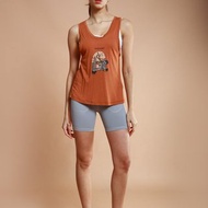 asana eco 生態意識系列-單邊抽繩背心-磚橘-老鷹